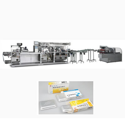 Cantilever Style Flat-plate Blister Packing Machine And Automatic Cartoning Machine production Line