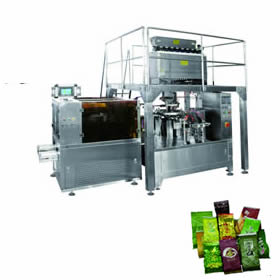 Pre-made bag rotary packing machine unit