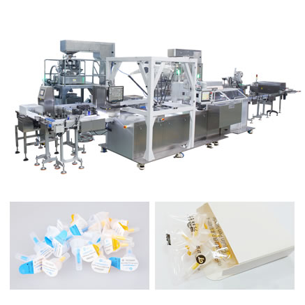 Insulin needle automatic packaging production line